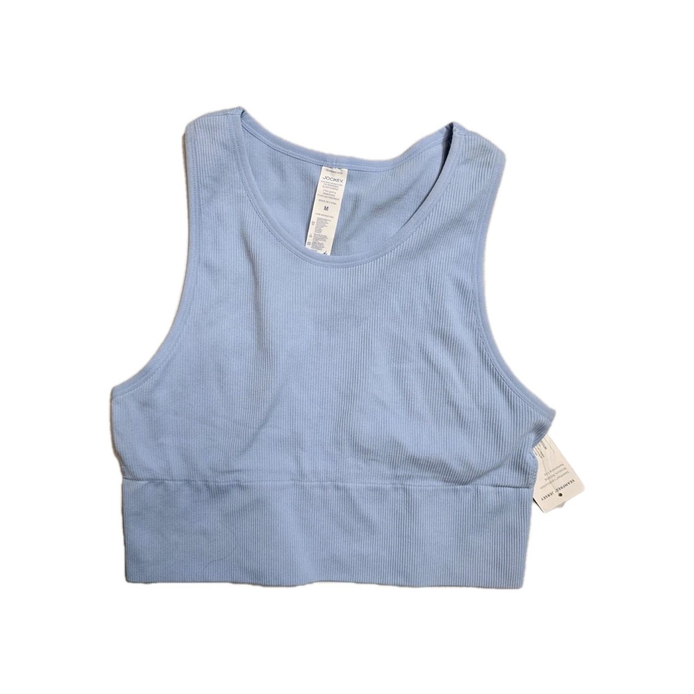 Jockey Seamfree® Rib Long Line Sports Bra‎ Blue M